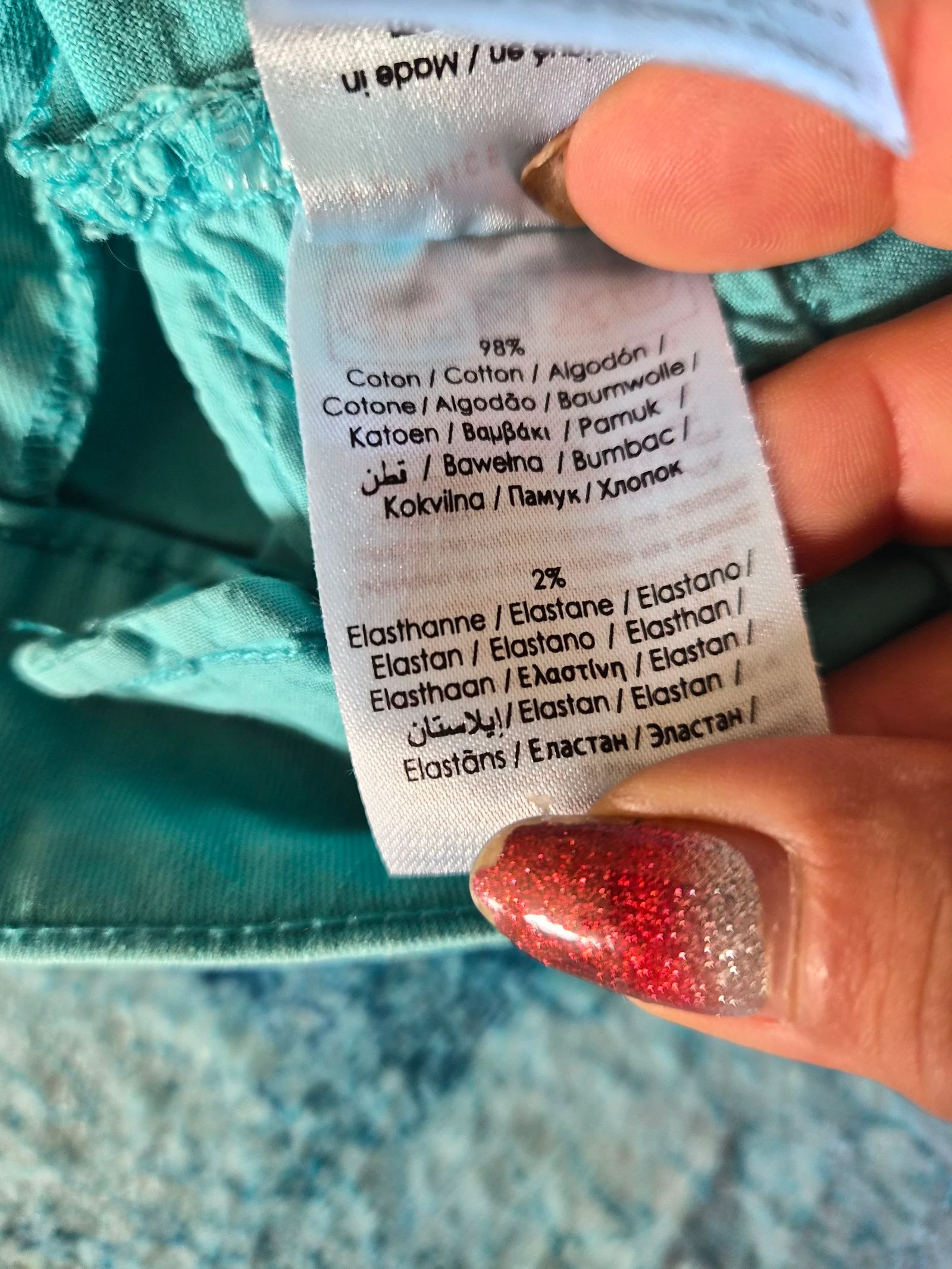 Short turquoise Patrice Bréal taille 42/XL – photo 7